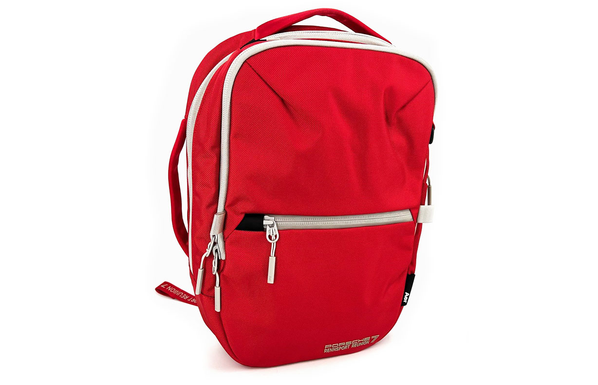 Rennsport Reunion 7 Backpack - Red : Suncoast Porsche Parts & Accessories