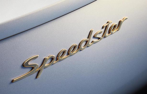 Rear Emblem - "Speedster" in Gold : Suncoast Porsche Parts & Accessories